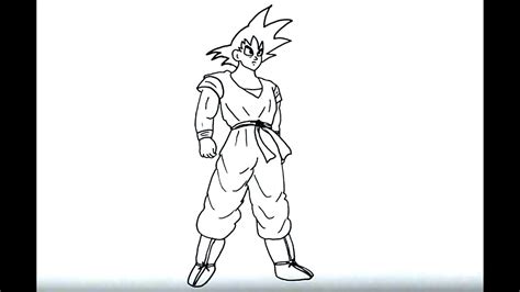 Dragon Ball Z Goku Drawing Full Body : Goku Clipart Super Sayin Goku ...