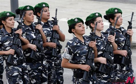 Mid east military women images | Lebanese police women march during a military parade to mark ...