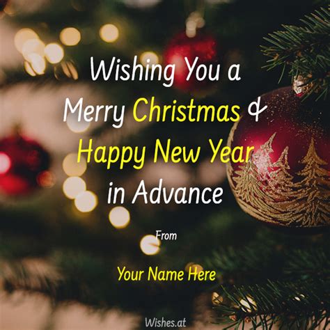 Advance Christmas & New year Image Wishes