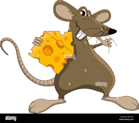 Cute cartoon mouse with cheese Stock Vector Image & Art - Alamy