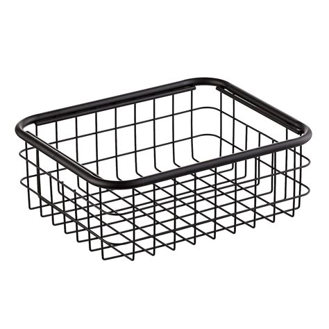 Urban Stacking Wire Baskets | Wire baskets, Black wire basket ...