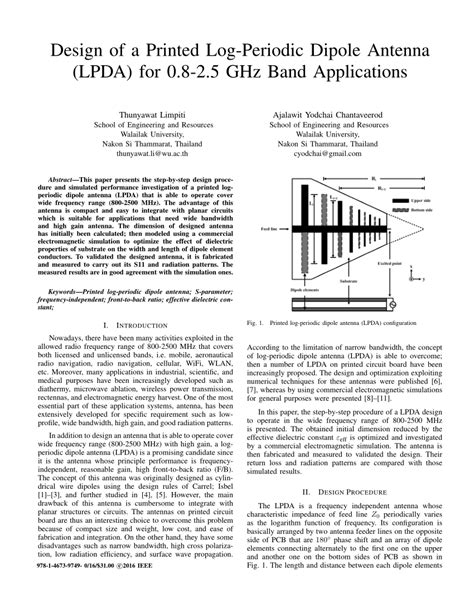 (PDF) Design of a printed log-periodic dipole antenna (LPDA) for 0.8?2. ...