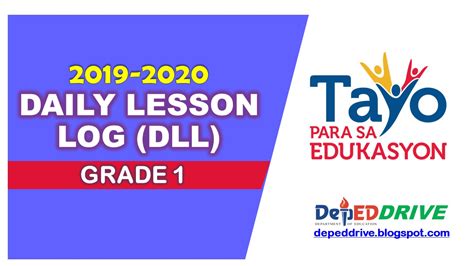 Grade 1 Daily Lesson Log (DLL) for SY 2019-2020