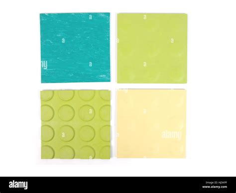 Sample of green rubber linoleum material used for floor tiling Stock Photo - Alamy