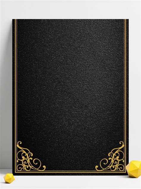 Birthday Invitation Black Gold Style Simple Fashion Background | PSD Backgrounds Free Download ...