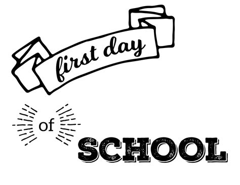 Free Printable First Day of School Signs - Paper Trail Design