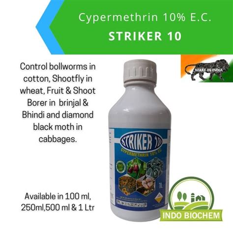 Cypermethrin 10 Ec Insecticide Application: Agriculture at Best Price in Kolkata | Indo Bio Chem Co.