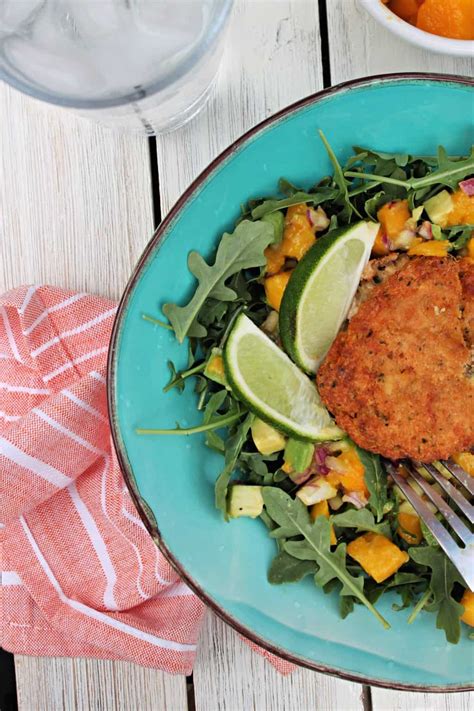 Summertime Crab Cake Salad - The Kitchen Prep Blog