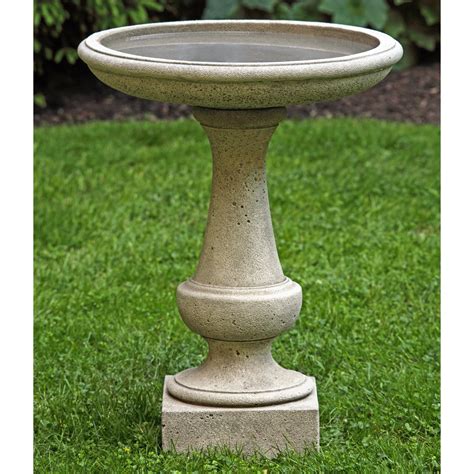 Campania International Chatham Cast Stone Birdbath | www.hayneedle.com ...