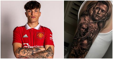 Rising United star Alejandro Garnacho's love for tattoos sees youngster get Prison Break ink ...