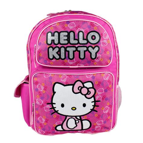 Backpack - Hello Kitty - Pink Felt HK Face 16" School Bag New 823131 - Walmart.com