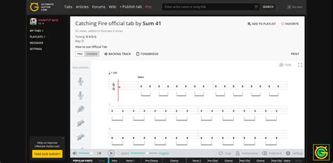 Ultimate Guitar - Spotify Connector. Find Tab / Chord From Your Current Spotify Track. - forum ...