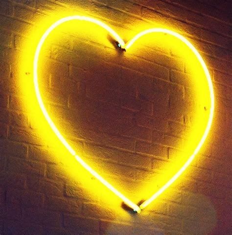 yellow neon sign heart Yellow Aesthetic Pastel, Rainbow Aesthetic ...