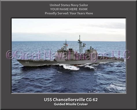 USS Chancellorsville CG 62 : Personalized Navy Ship Photo ⋆ Personalized US Navy Ship Prints on ...