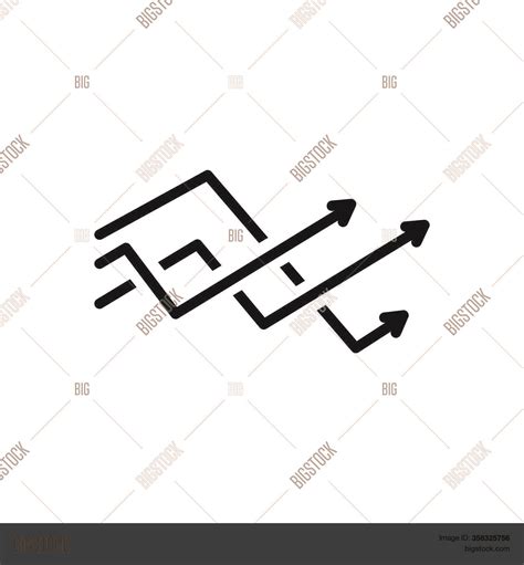 Black Line Icon Chart Vector & Photo (Free Trial) | Bigstock