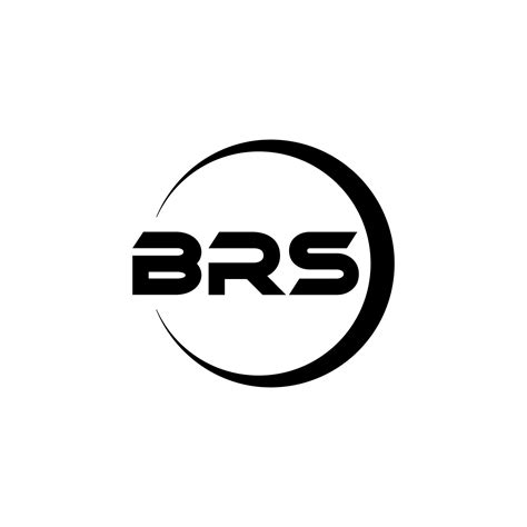 BRS letter logo design in illustration. Vector logo, calligraphy ...