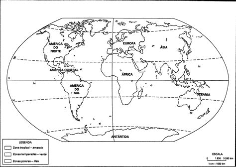 Mapa Mundi Dos Continentes Para Colorir - Coloring City