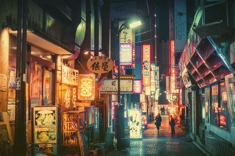 Aesthetic Japan Night Wallpaper 4K - meditacaonavidareal