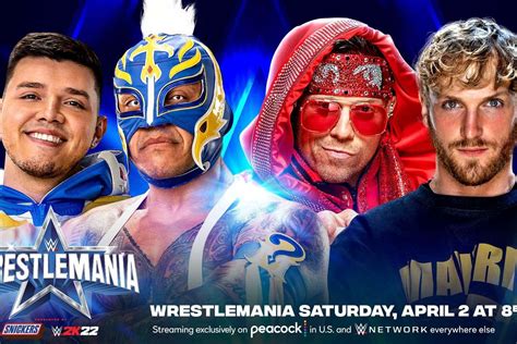 The Miz & Logan Paul vs. Rey & Dominik Mysterio set for WrestleMania 38 ...