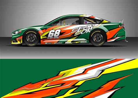 Premium Vector | Race car decal designs