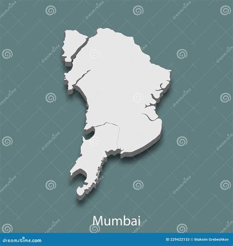 3d Isometric Map of Mumbai is a City of India Stock Vector - Illustration of overview, district ...