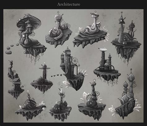 ArtStation - The floating Island Concept Art