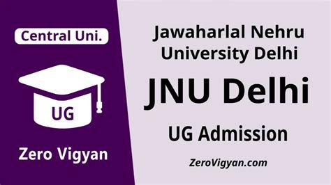 Jawaharlal Nehru University - JNU Delhi UG Admission 2023-24: Dates, Application, Merit Lists ...