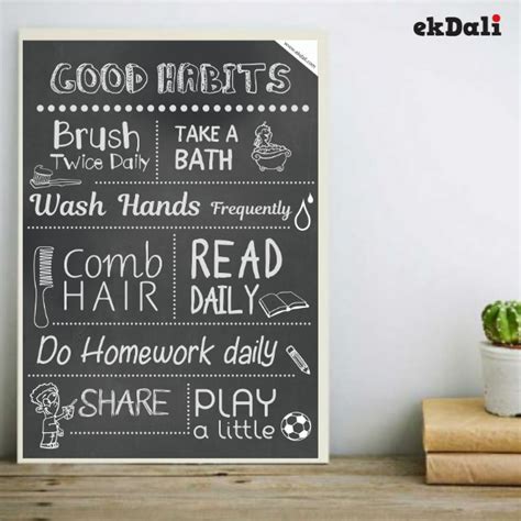 Good Habits Poster, Good Habit for Kids