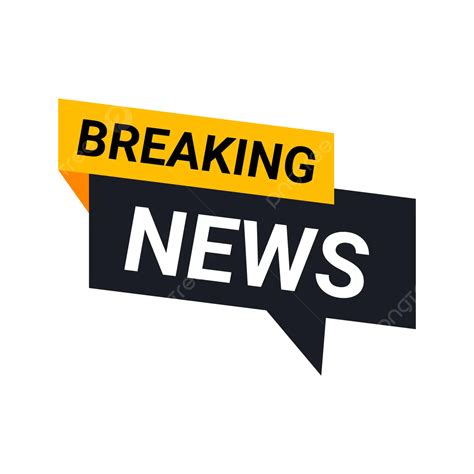 Breaking News Banner Vector, Breaking News, Banner, News PNG and Vector with Transparent ...