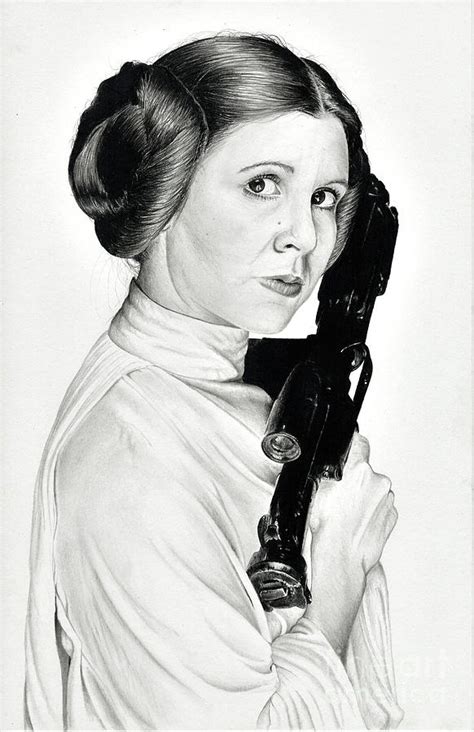 Draw Princess Leia Episode vi return of the jedi and it ends with the ...