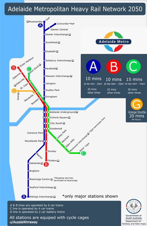 My updated 2050 Adelaide Rail map : r/AdelaideMetro