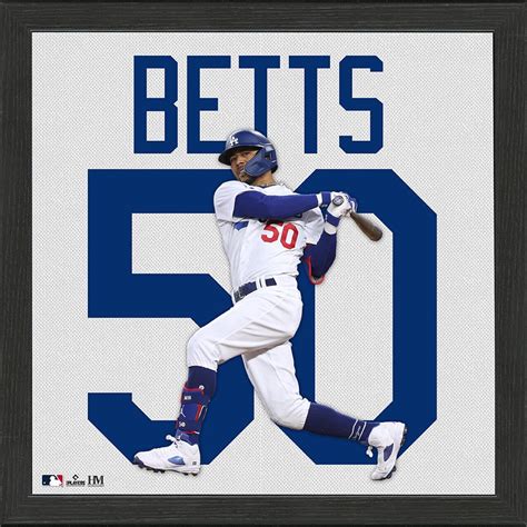 Mookie Betts Los Angeles Dodgers IMPACT Jersey Frame