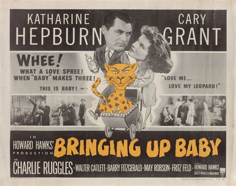 Bringing Up Baby Original R1955 U.S. Half Sheet Movie Poster ...