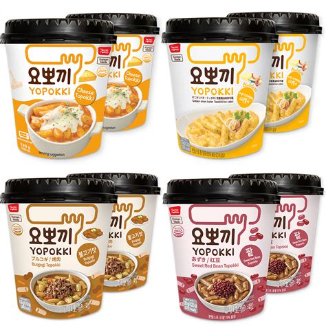 Get Yopokki Instant Tteokbokki - 4 Flavors (cheese, Onion, bulgogi, red bean) Delivered | Weee ...