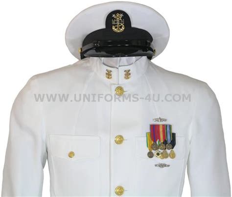 US NAVY CPO SUMMER DRESS WHITE UNIFORM (SDW)