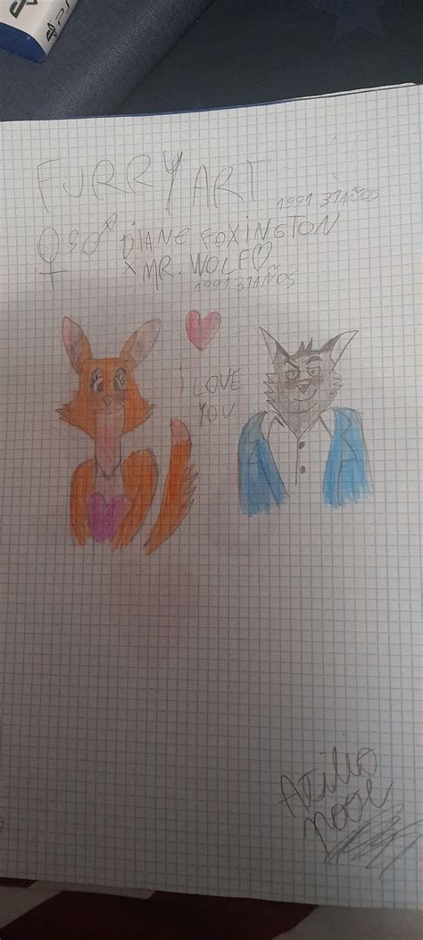 Diane foxington x mr wolf love by atiliopool on DeviantArt