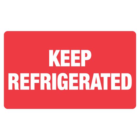 Keep Refrigerated Label 2.5" x 4.25" - Buy Stock Labels Online