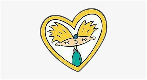 Heyarnold 90skid 90s Cartoon 90cartoons Nickelodeon - Hey Arnold Heart Transparent PNG - 386x368 ...