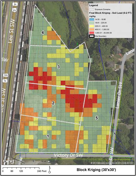 Lead Contamination in Soil (ArcGIS)