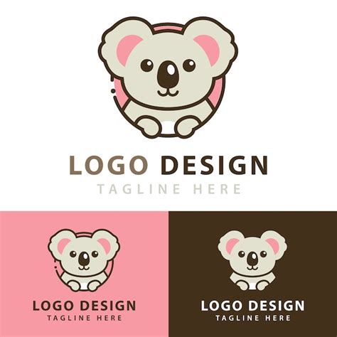 Premium Vector | Koala logo design