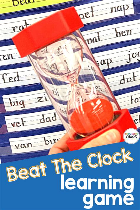 Beat The Clock Game For Kindergarten - Kindergarten Chaos