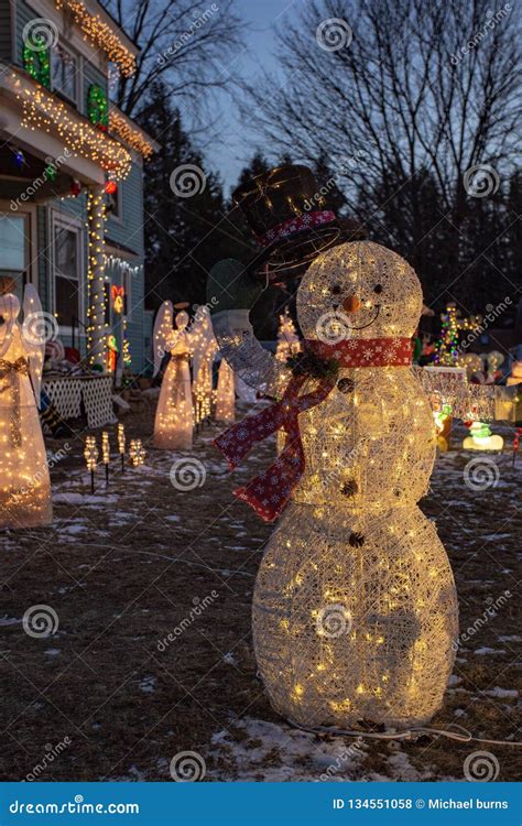 Snowman in a Winter Wonderland Stock Photo - Image of spirit, santa: 134551058