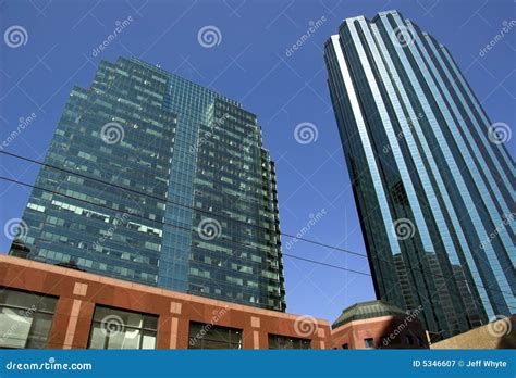 Edmonton Skyscrapers stock image. Image of modern, centre - 5346607