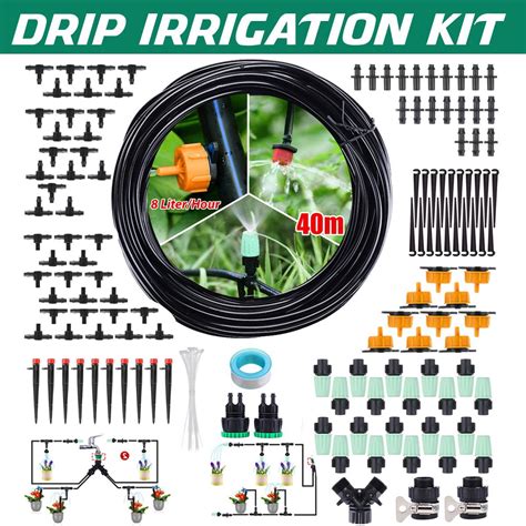 AirExpect 131.2FT/40M Irrigation Kit, Drip Irrigation Kits for Plant ...