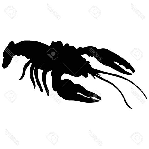 Lobster Silhouette Vector at Vectorified.com | Collection of Lobster ...