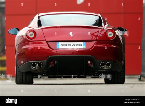 Ferrari 599 GTB Fiorano, red, model year 2006-, standing, upholding ...