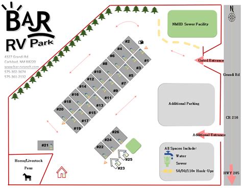 Park Map - BAR RV Park