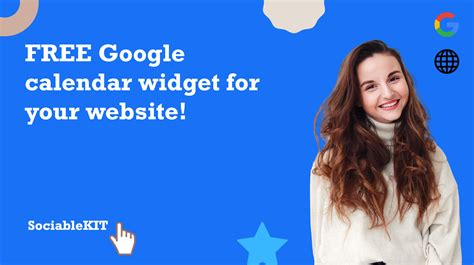 Free Google calendar widget for your website