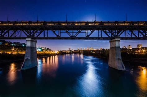 High Level Bridge at Night, Edmonton Alberta Canada | Edmonton | Pinterest | Alberta Canada ...