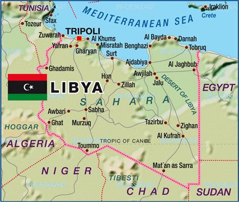 Map of Libya (Country) | Welt-Atlas.de